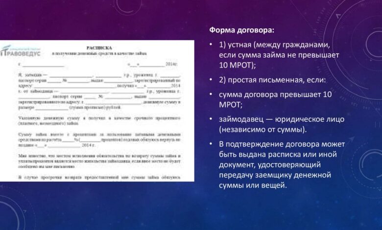 Photo of Как оформить договор займа?